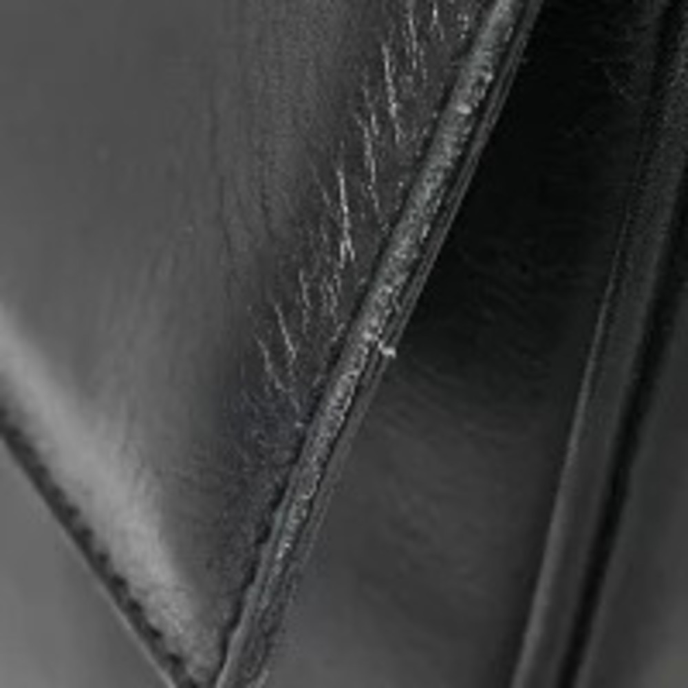 Celine Shoulder Clutch Leather Black Bag Black